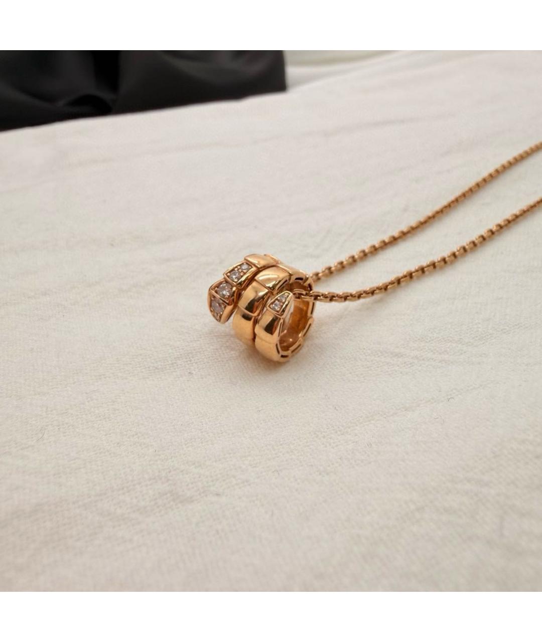 BVLGARI Золотое колье из розового золота, фото 6