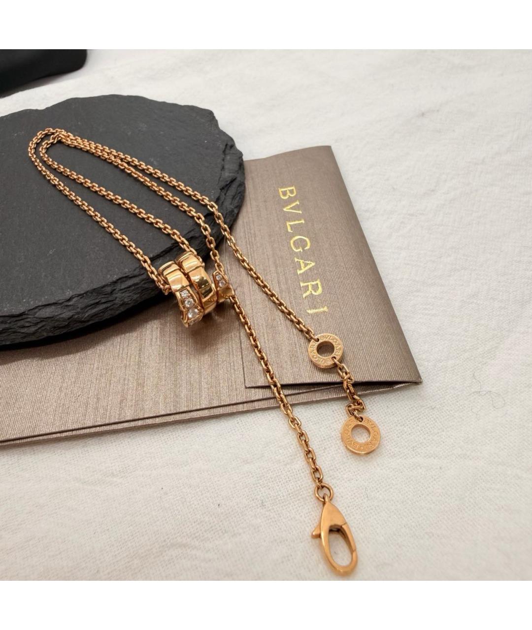 BVLGARI Золотое колье из розового золота, фото 4