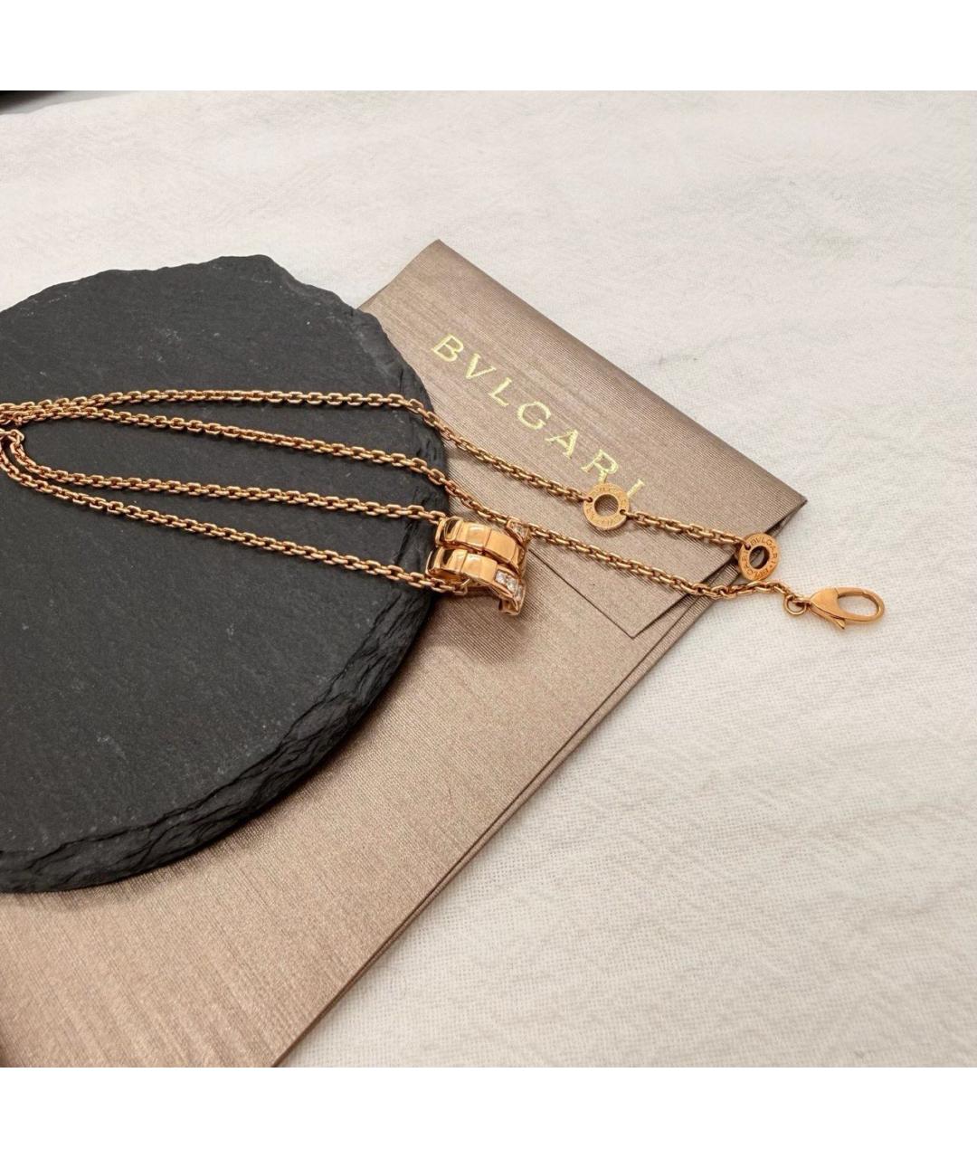 BVLGARI Золотое колье из розового золота, фото 3