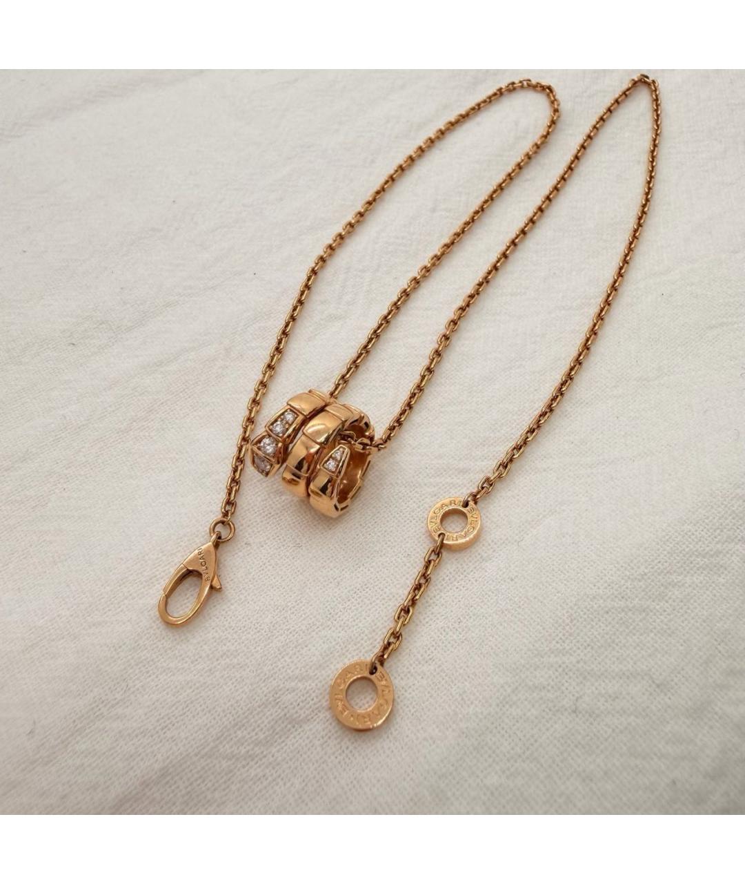 BVLGARI Золотое колье из розового золота, фото 5