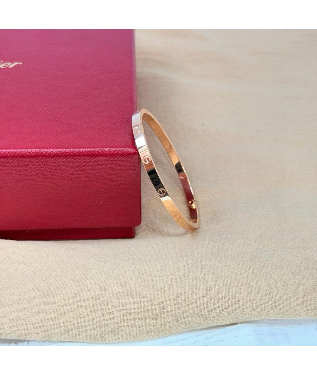 CARTIER Золотой браслет из розового золота, фото 3