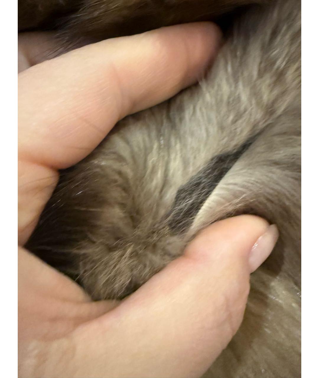 BRASCHI Коричневый меховой жилет, фото 6