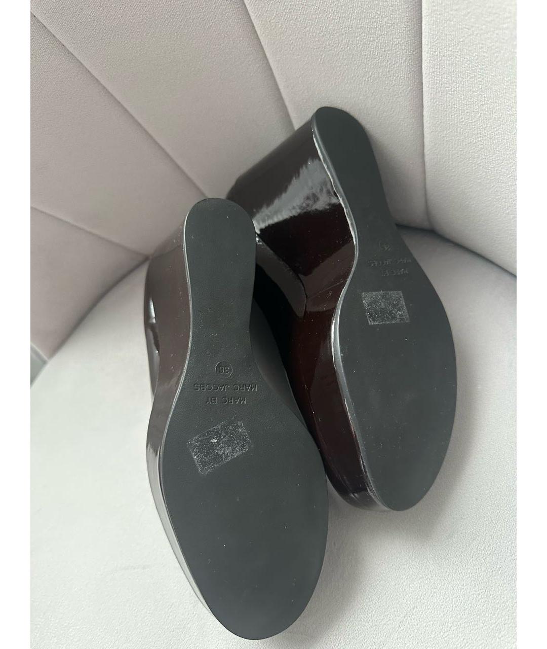 MARC JACOBS Черные туфли из лакированной кожи, фото 4