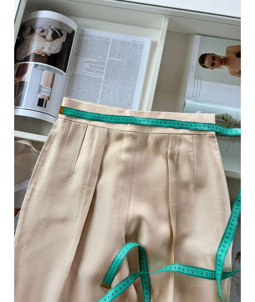 RALPH LAUREN Бежевые брюки широкие, фото 7