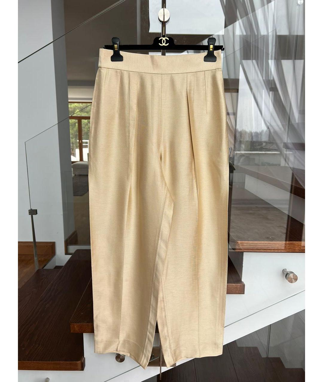 RALPH LAUREN Бежевые брюки широкие, фото 9