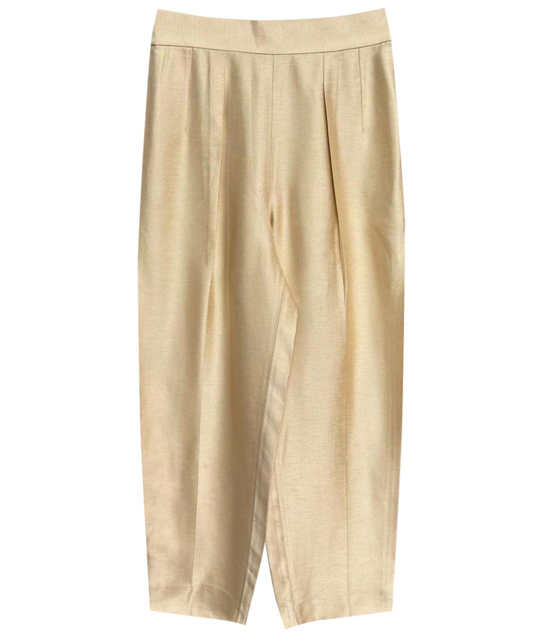 RALPH LAUREN Бежевые брюки широкие, фото 1