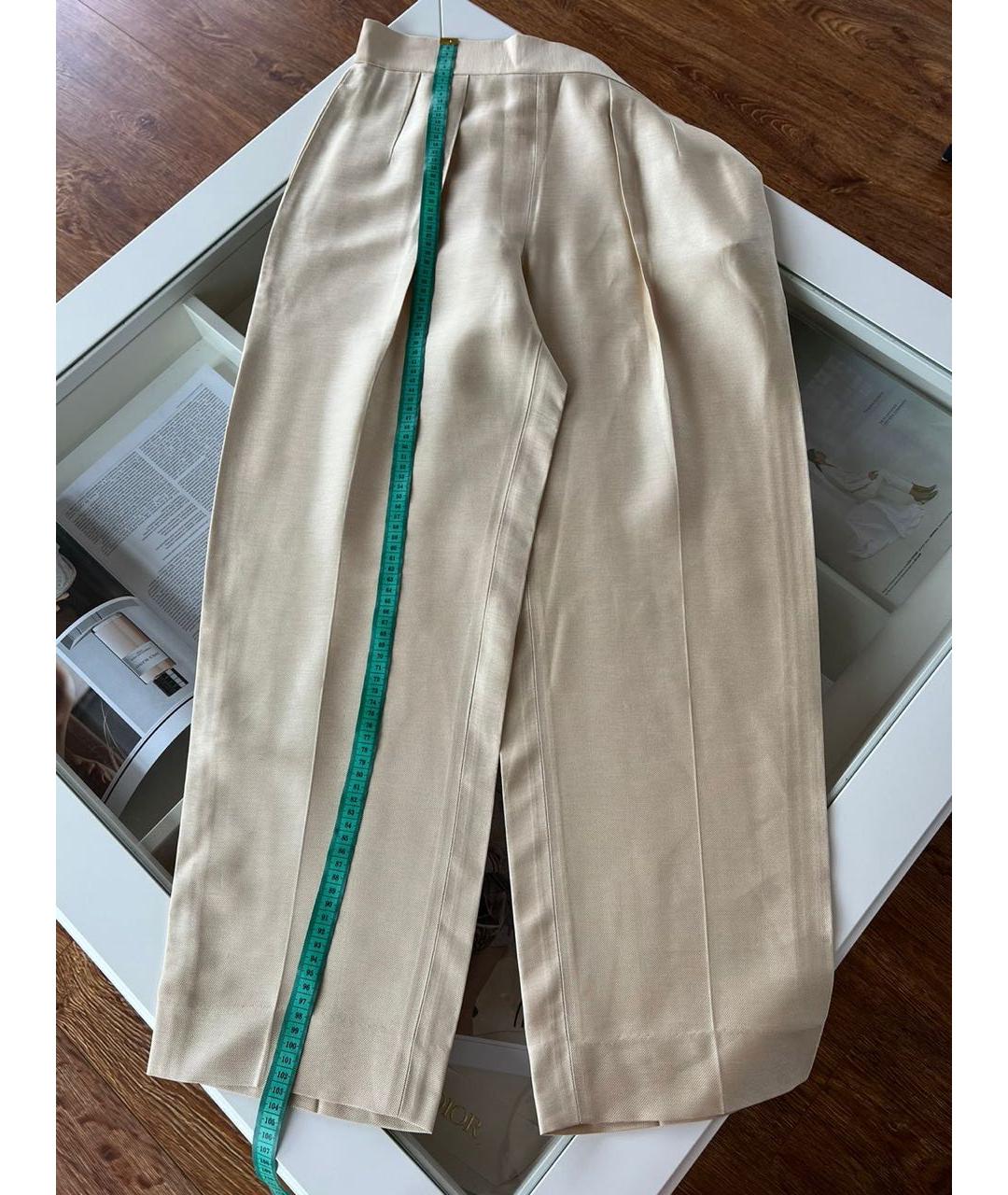 RALPH LAUREN Бежевые брюки широкие, фото 8