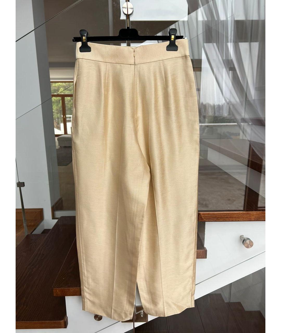RALPH LAUREN Бежевые брюки широкие, фото 2