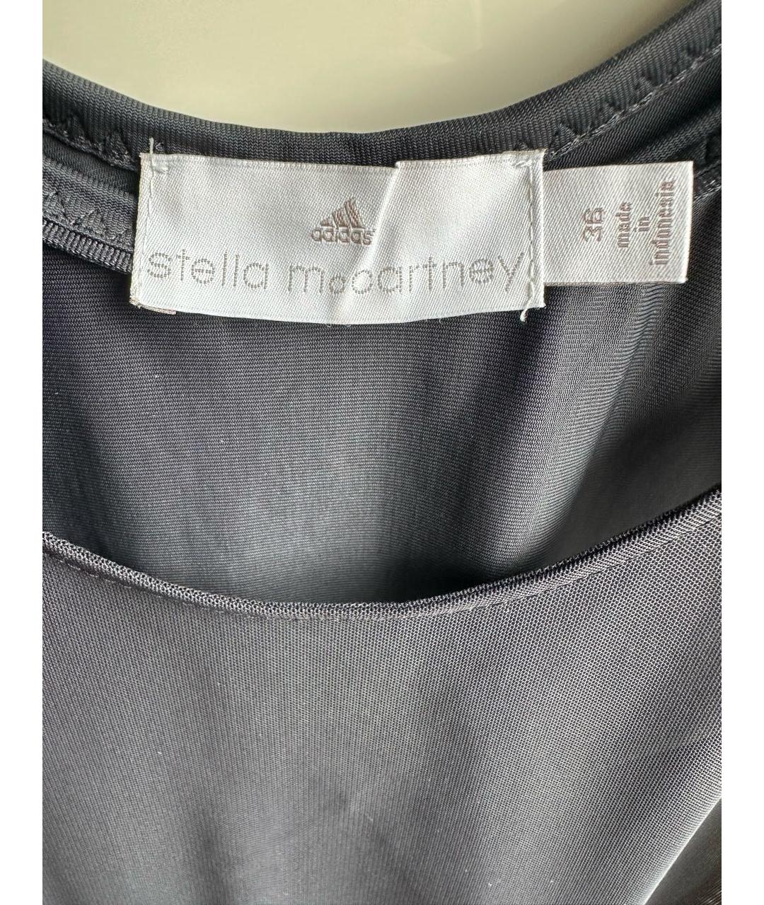 ADIDAS BY STELLA MCCARTNEY Черная полиамидовая майка, фото 3