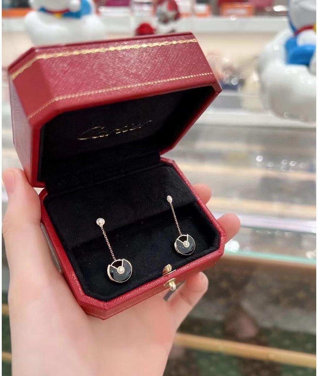 CARTIER Золотые серьги из розового золота, фото 8