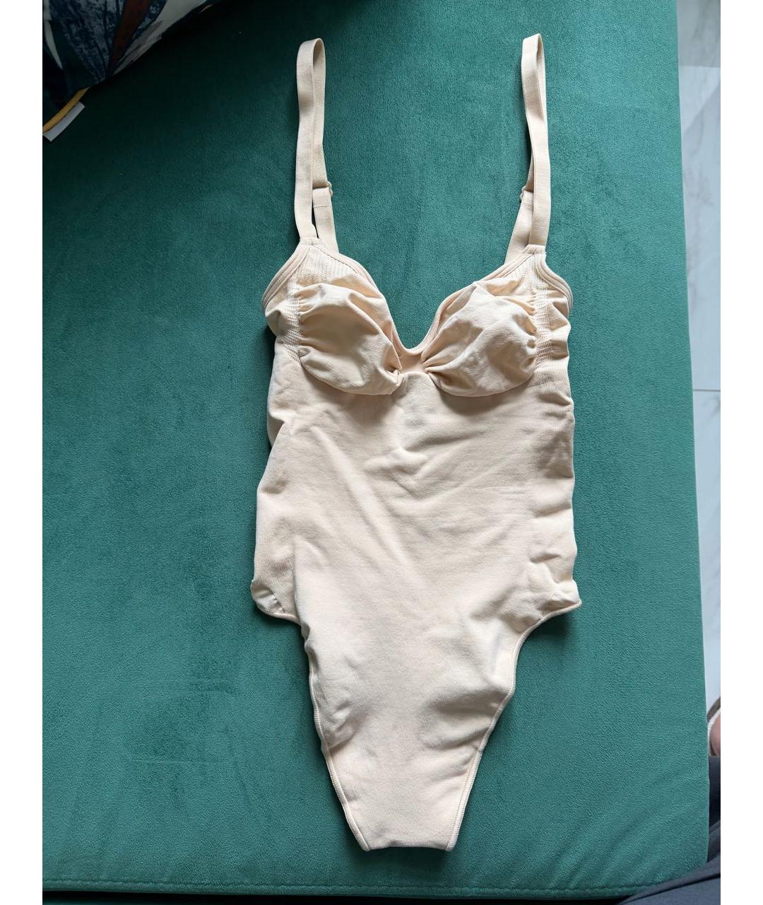 SKIMS Бежевое синтетическое боди, фото 5