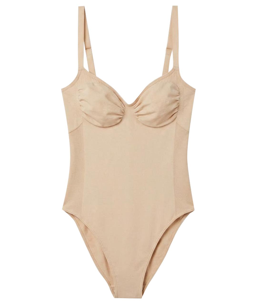 SKIMS Бежевое синтетическое боди, фото 1