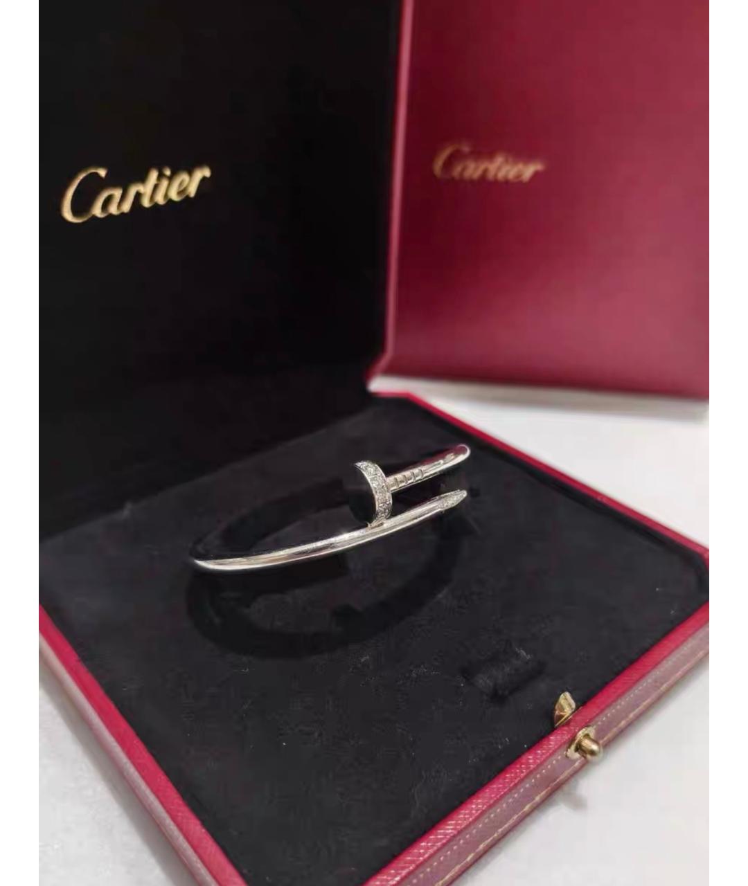 CARTIER Серебрянный браслет из белого золота, фото 3
