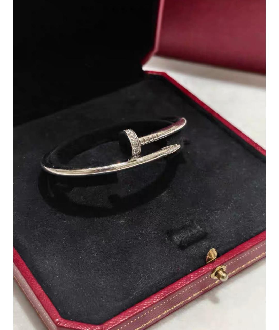 CARTIER Серебрянный браслет из белого золота, фото 2