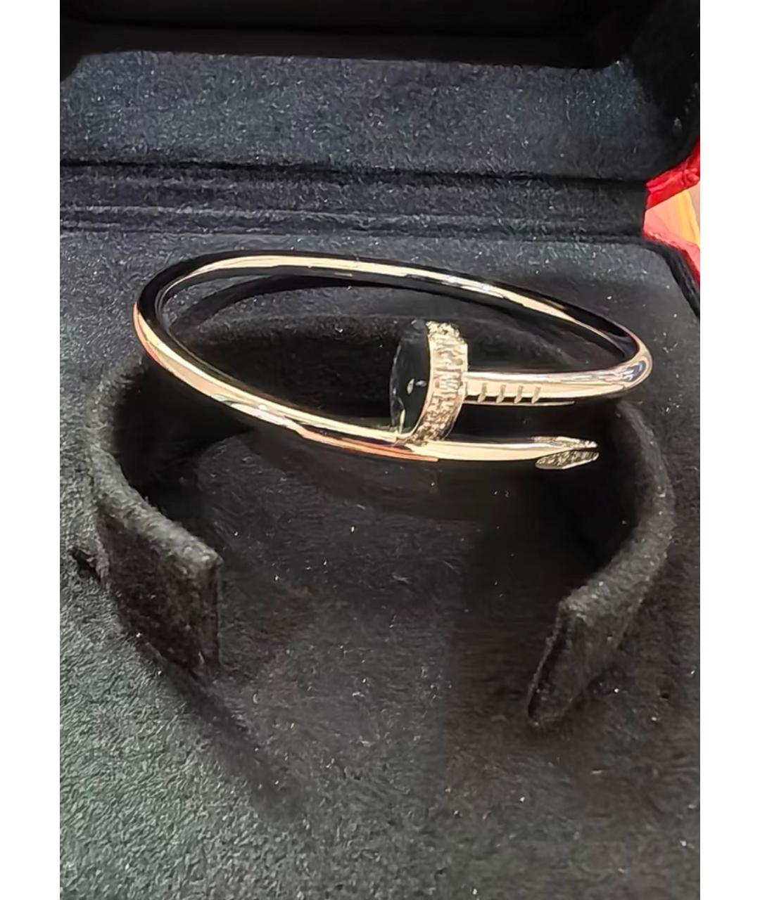 CARTIER Серебрянный браслет из белого золота, фото 4