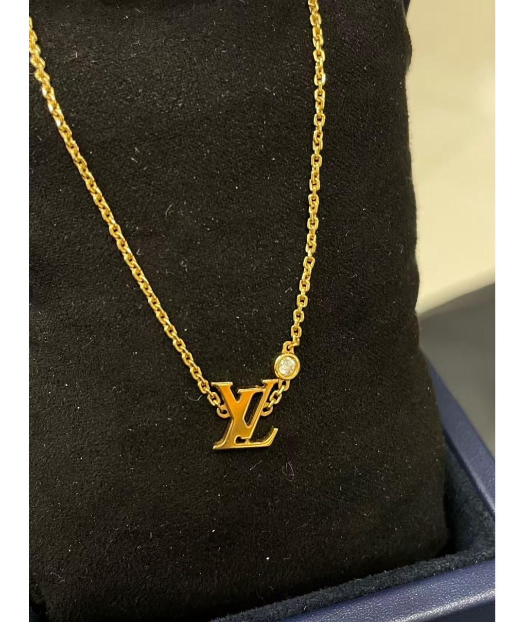 LOUIS VUITTON Золотое колье, фото 3