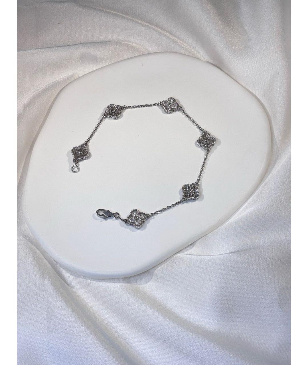 VAN CLEEF & ARPELS Серебрянный браслет из белого золота, фото 2