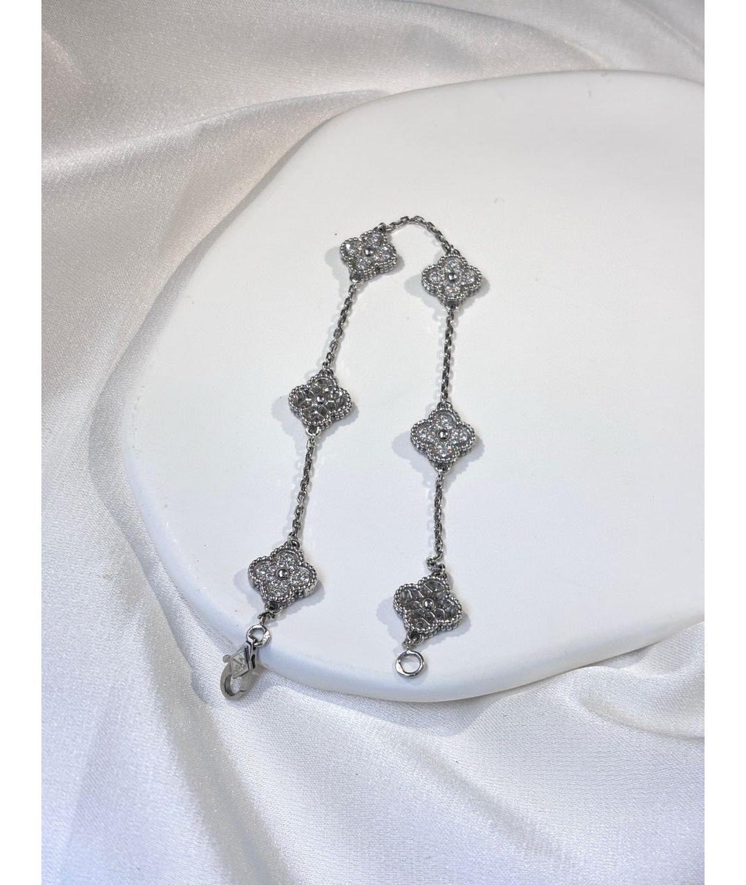 VAN CLEEF & ARPELS Серебрянный браслет из белого золота, фото 4