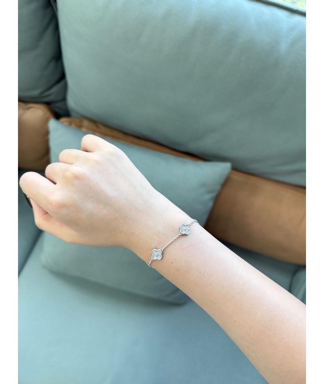 VAN CLEEF & ARPELS Серебрянный браслет из белого золота, фото 8