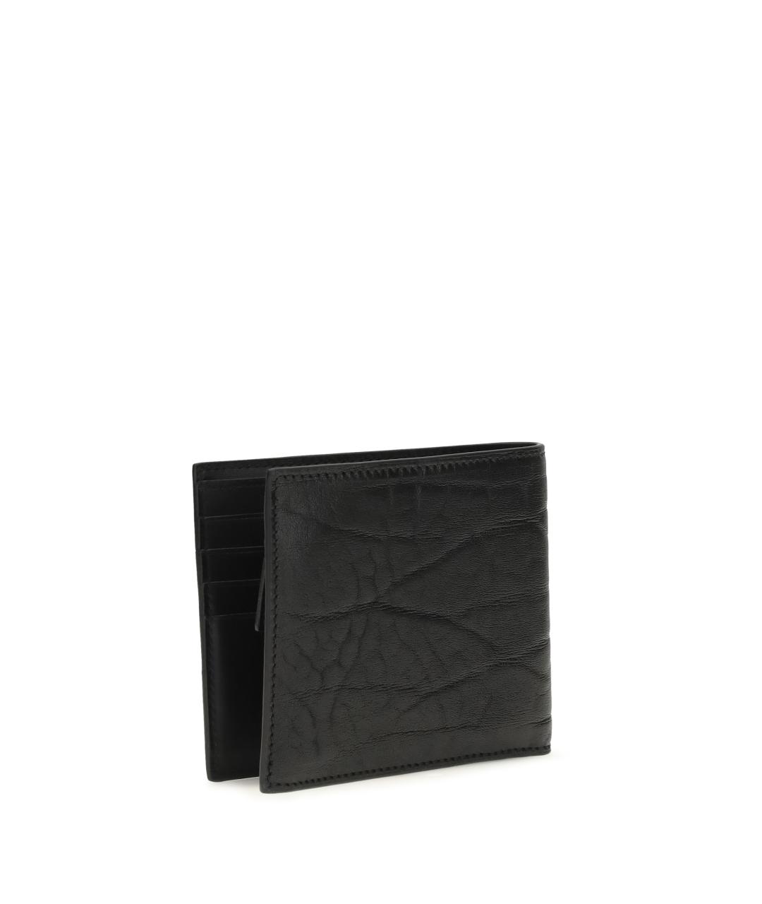 FERRAGAMO Черный кожаный кошелек, фото 2