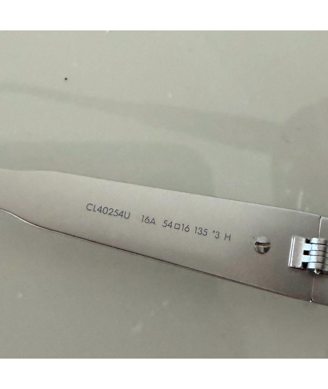 CELINE Серебряные металлические солнцезащитные очки, фото 5