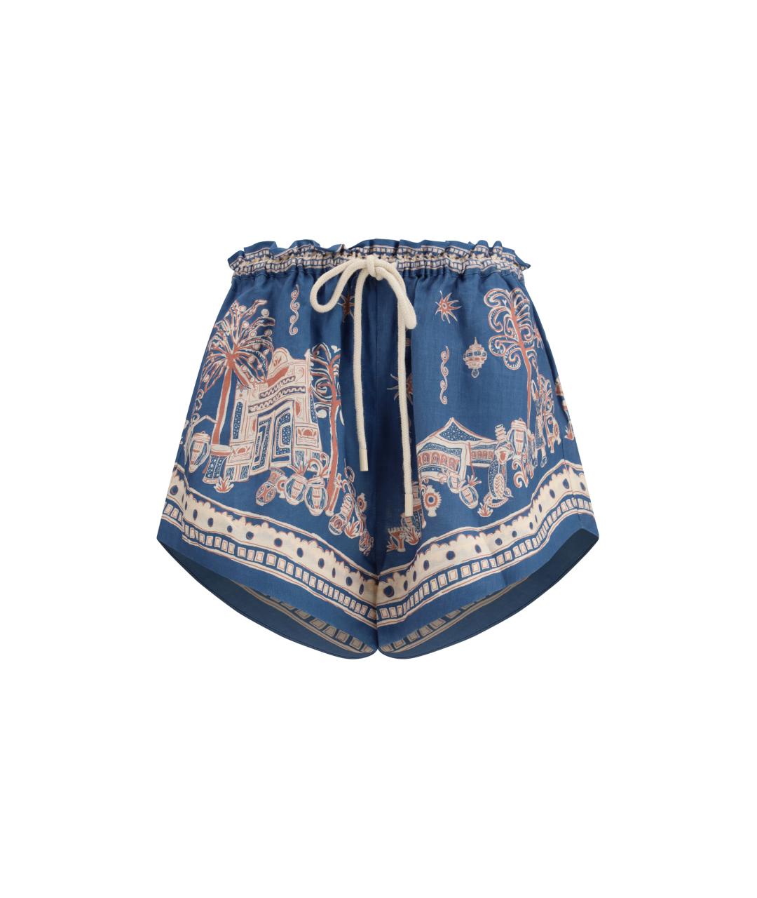 Alemais Синие льняные шорты, фото 1