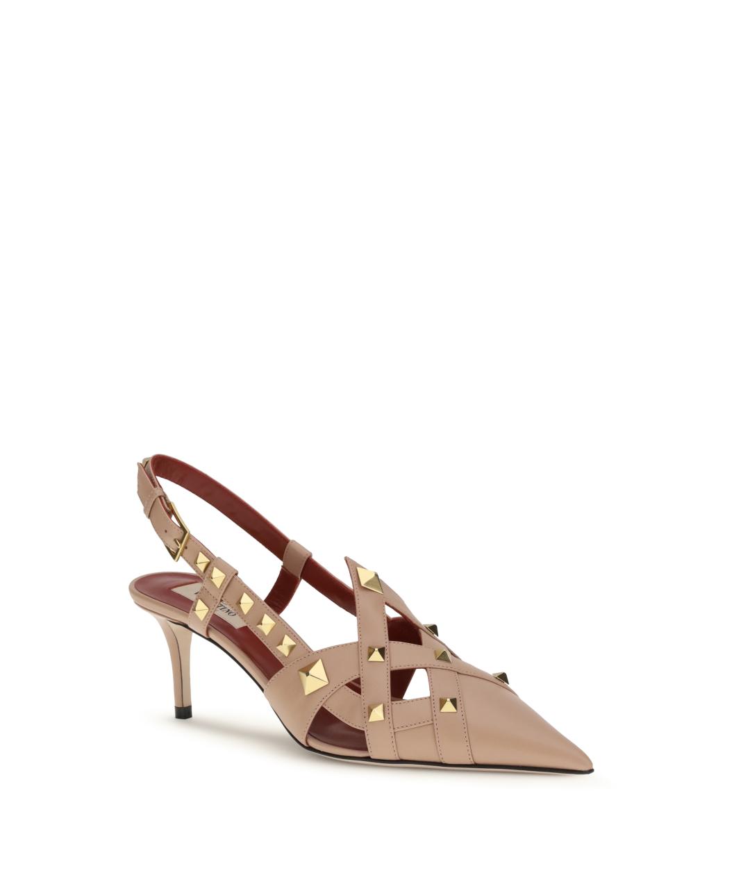 VALENTINO Бежевые кожаные туфли, фото 2