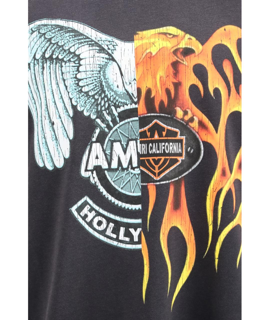 AMIRI Черная хлопковая футболка, фото 3