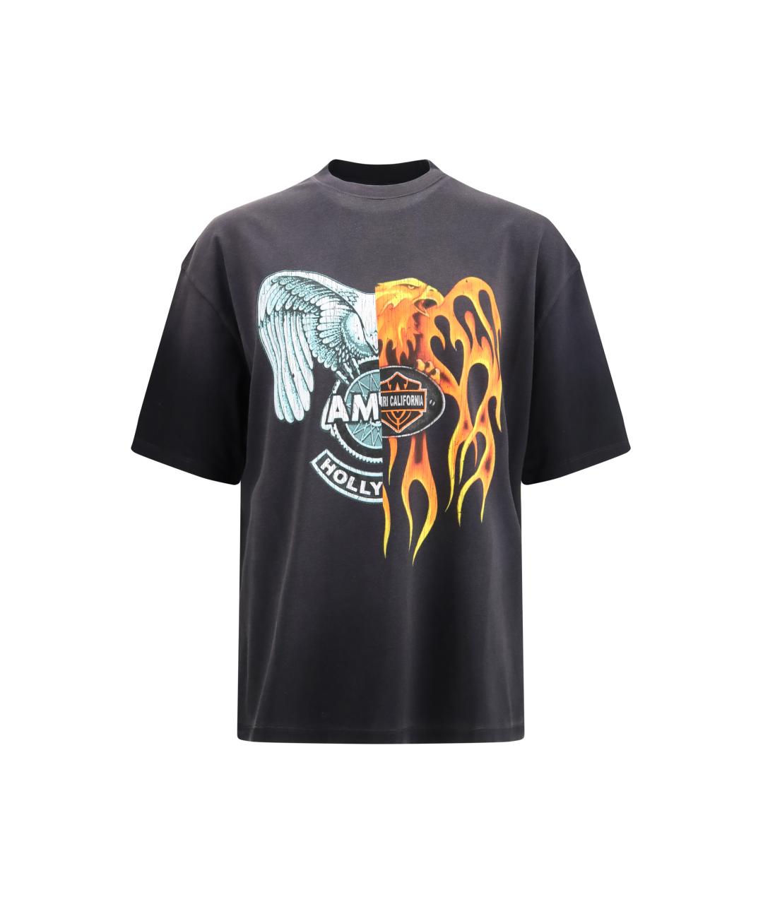 AMIRI Черная хлопковая футболка, фото 1