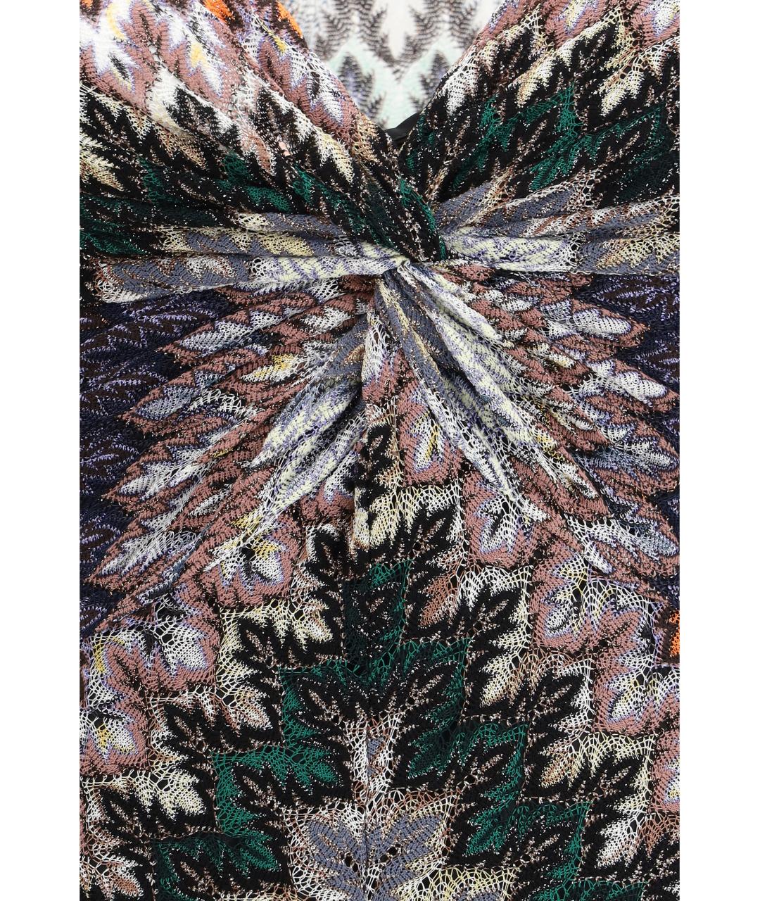 MISSONI Мульти полиэстеровое повседневное платье, фото 3