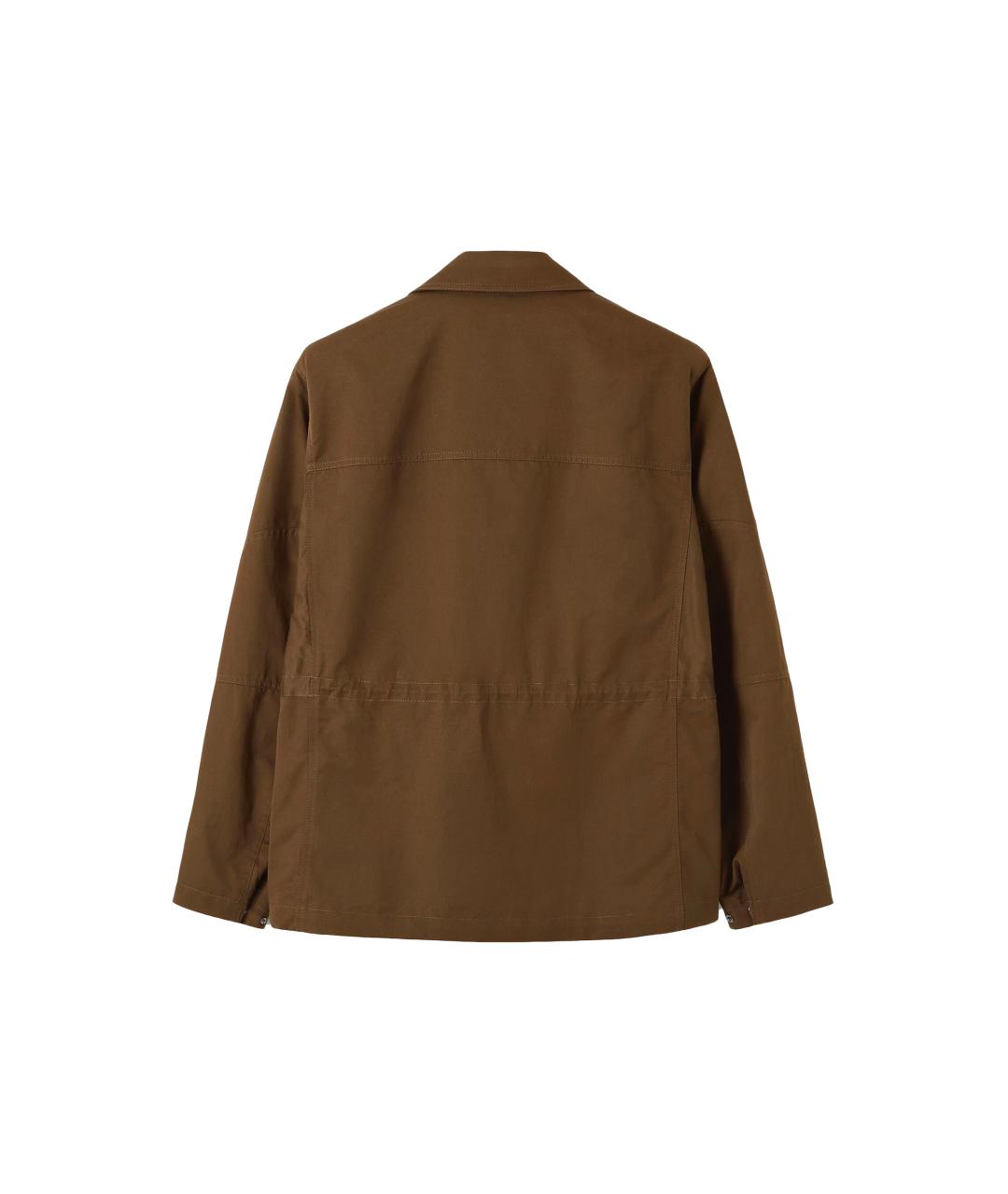 LORO PIANA Коричневая хлопковая куртка, фото 2
