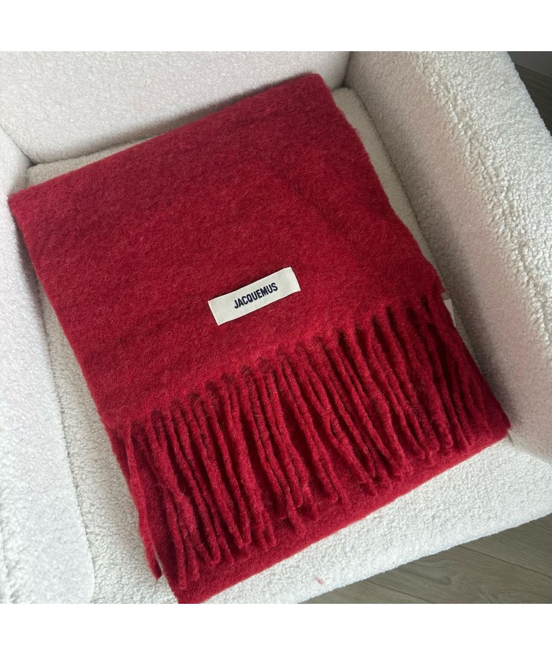 JACQUEMUS Красный шарф, фото 2