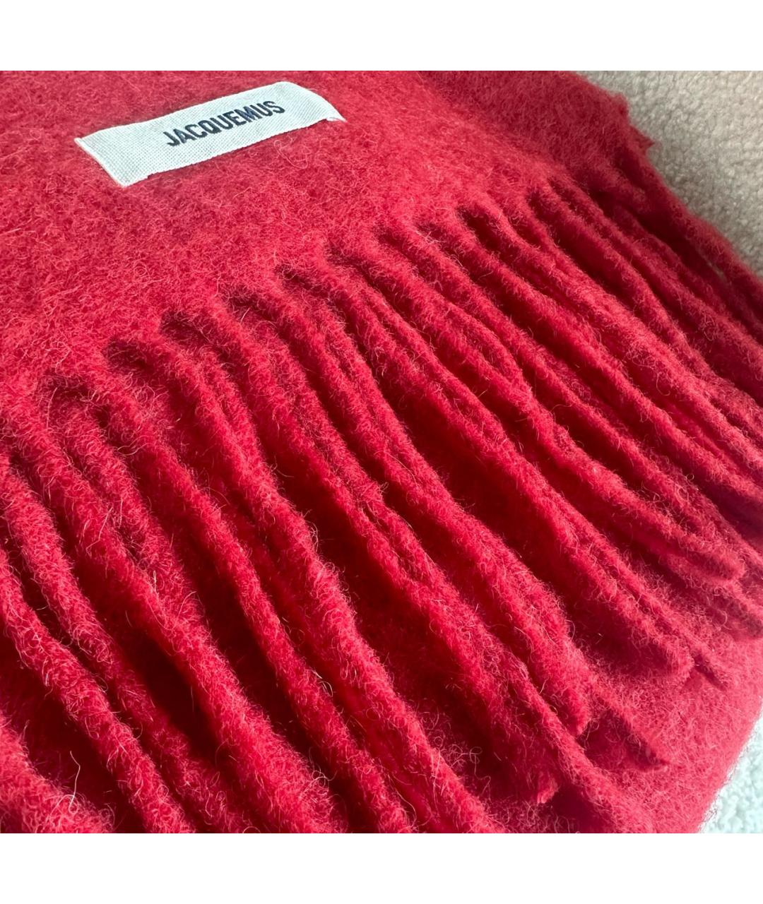 JACQUEMUS Красный шарф, фото 4