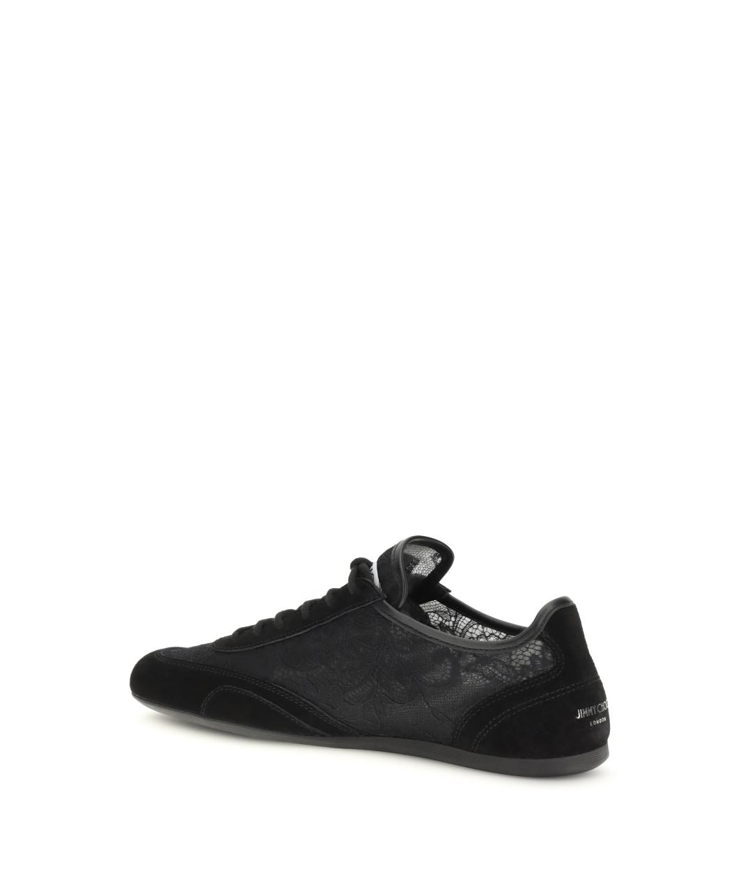 JIMMY CHOO Черные текстильные кроссовки, фото 3