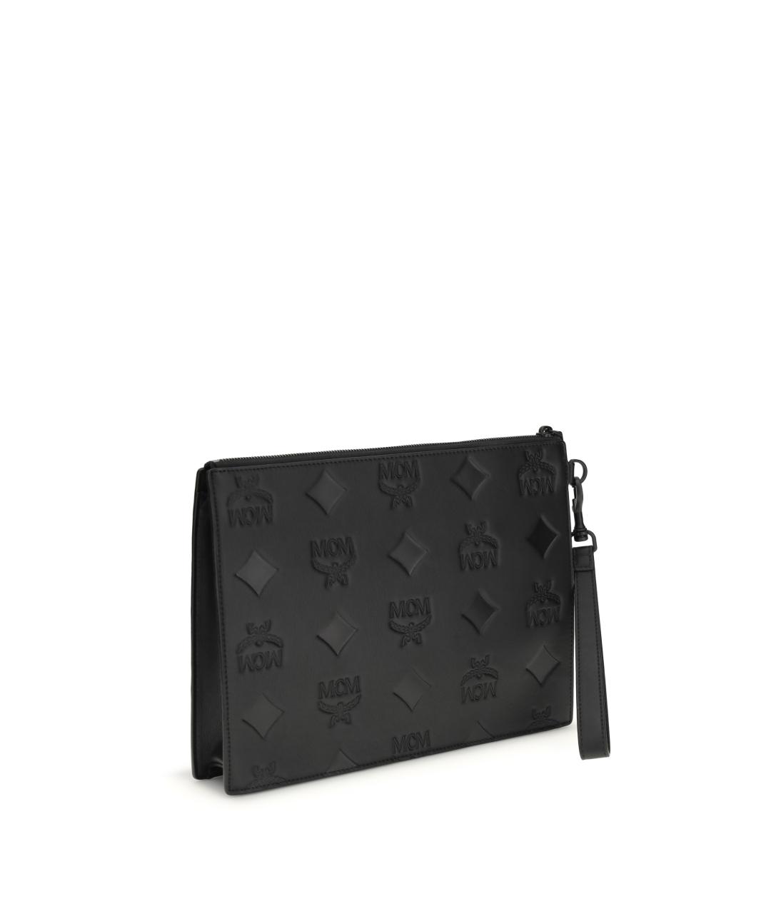 MCM Черная кожаная барсетка, фото 2