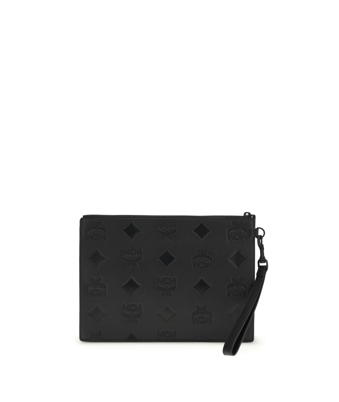 MCM Черная кожаная барсетка, фото 1