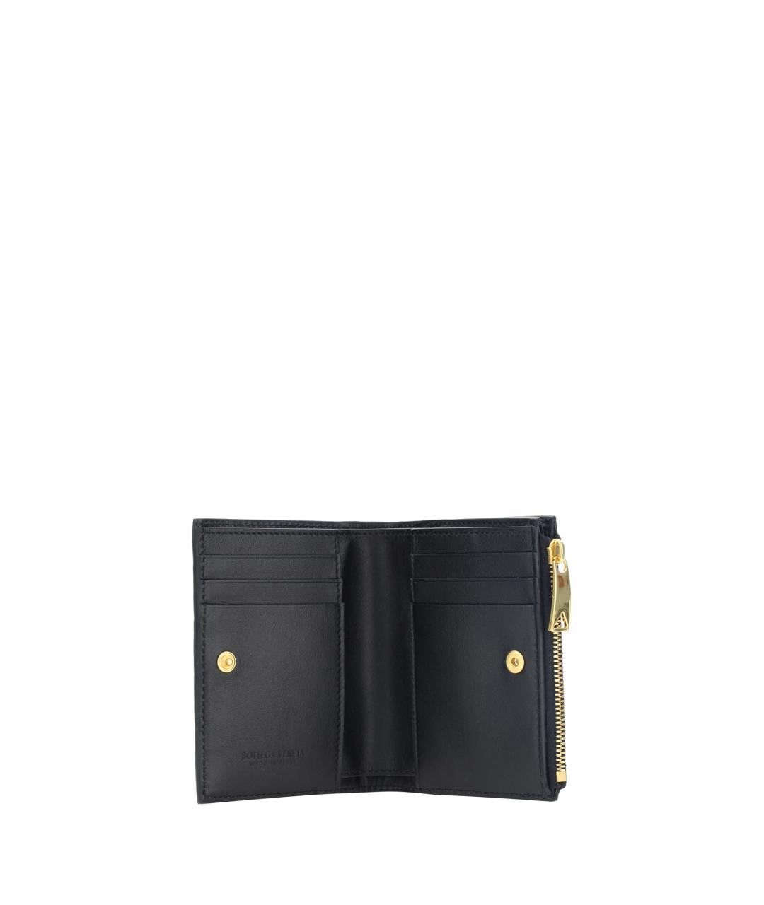 BOTTEGA VENETA Черный кожаный кардхолдер, фото 3