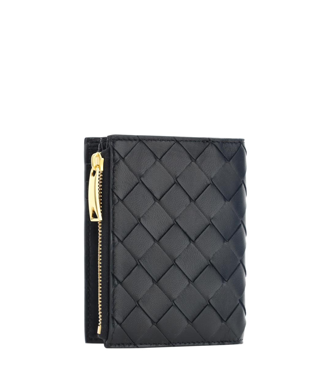 BOTTEGA VENETA Черный кожаный кардхолдер, фото 2
