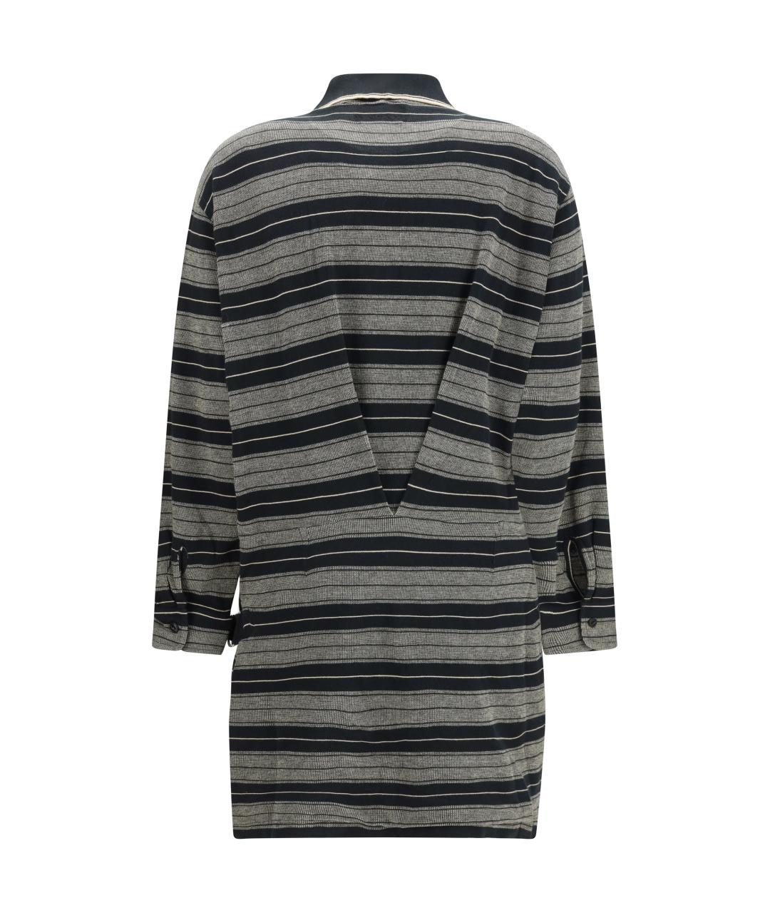 ISABEL MARANT ETOILE Мульти хлопковое повседневное платье, фото 2