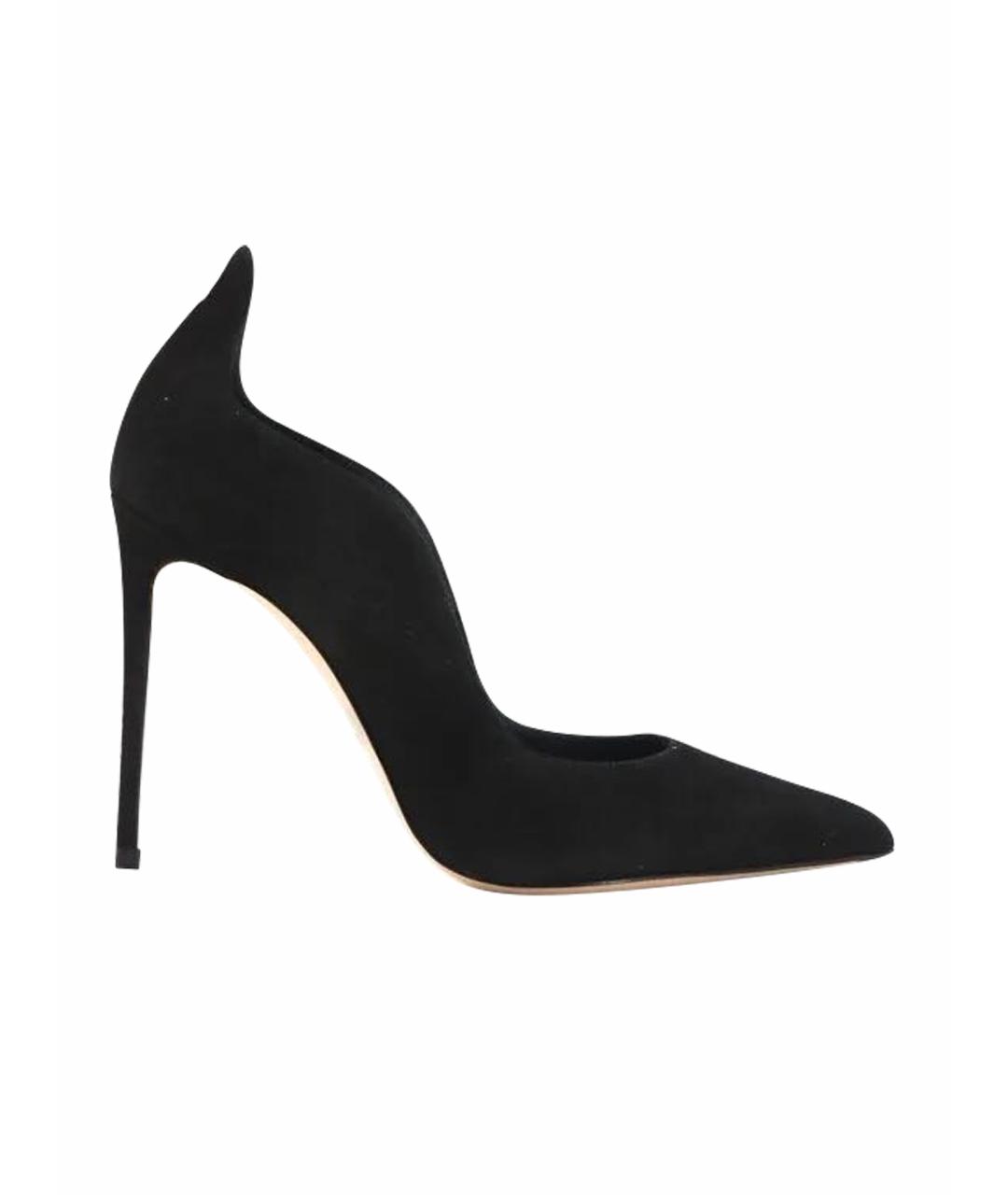 LE SILLA Черные замшевые туфли, фото 1