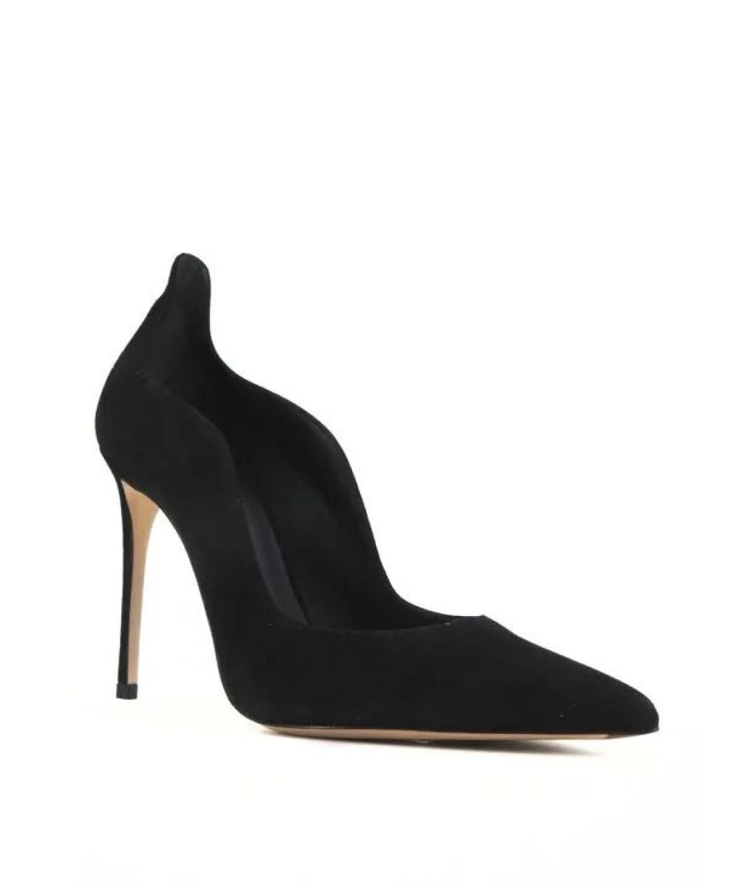 LE SILLA Черные замшевые туфли, фото 2