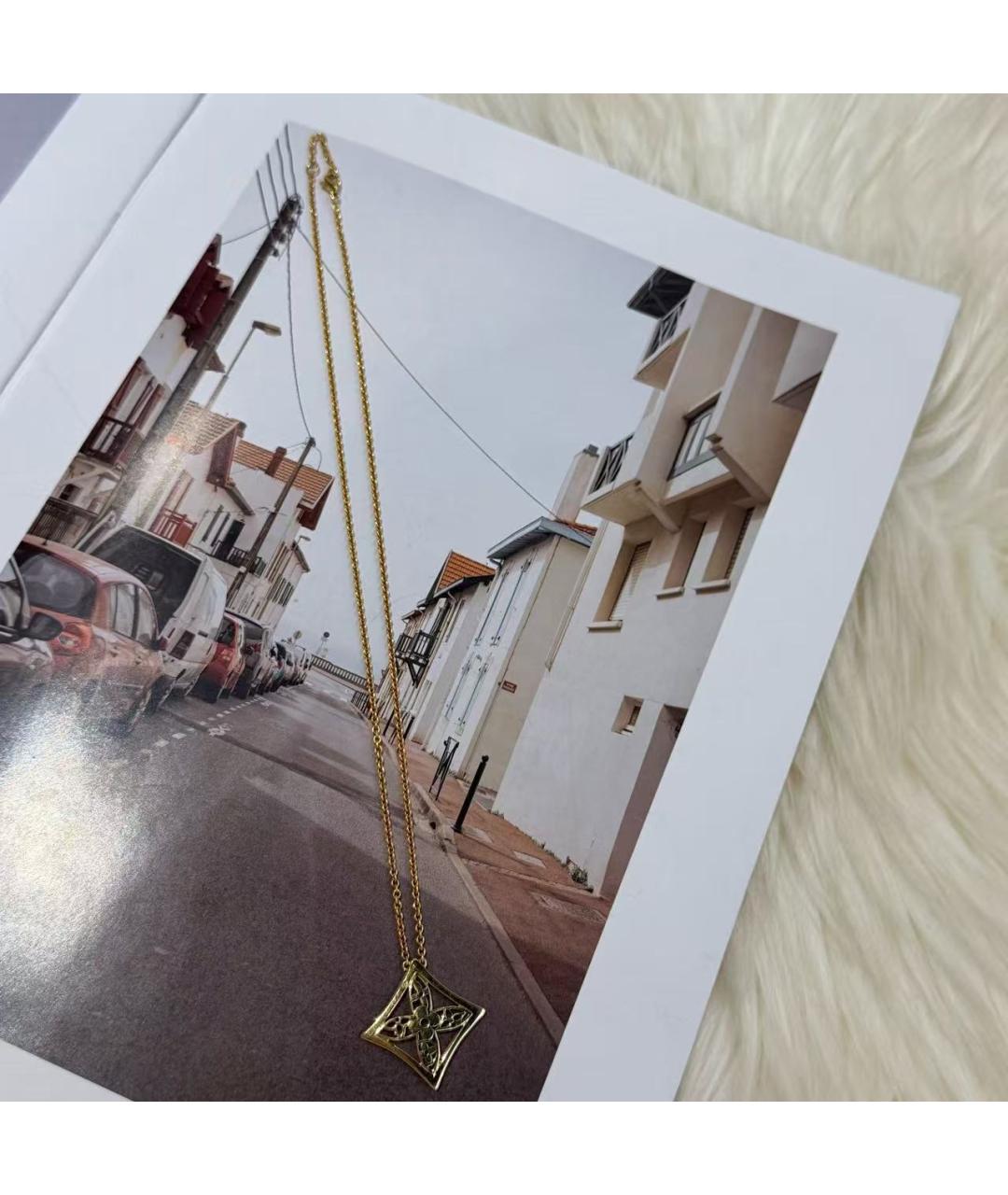 LOUIS VUITTON Золотое колье, фото 2