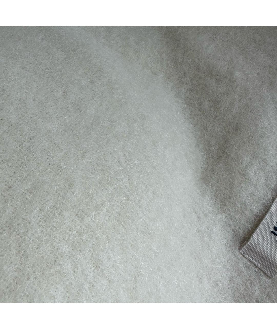 JACQUEMUS Бежевый кашемировый шарф, фото 7