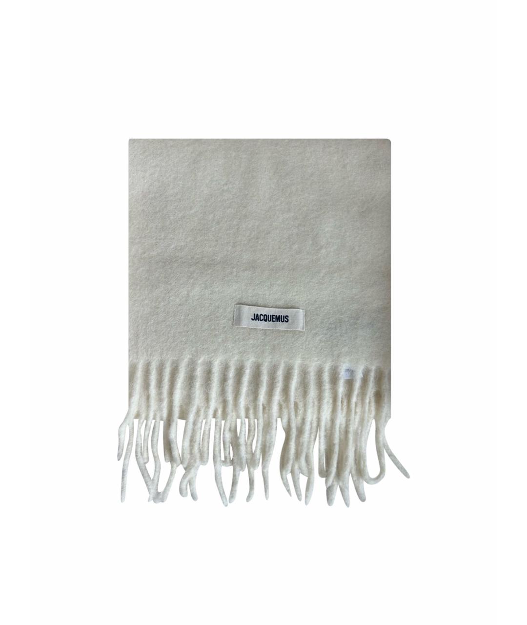 JACQUEMUS Бежевый кашемировый шарф, фото 1