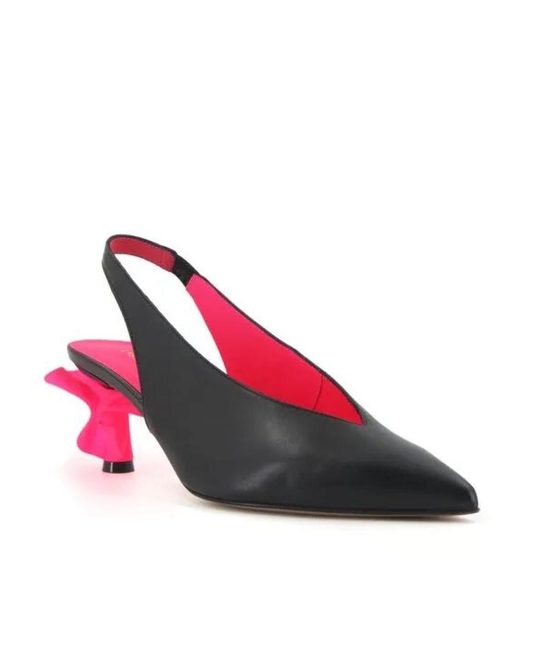 LE SILLA Черные кожаные туфли, фото 2