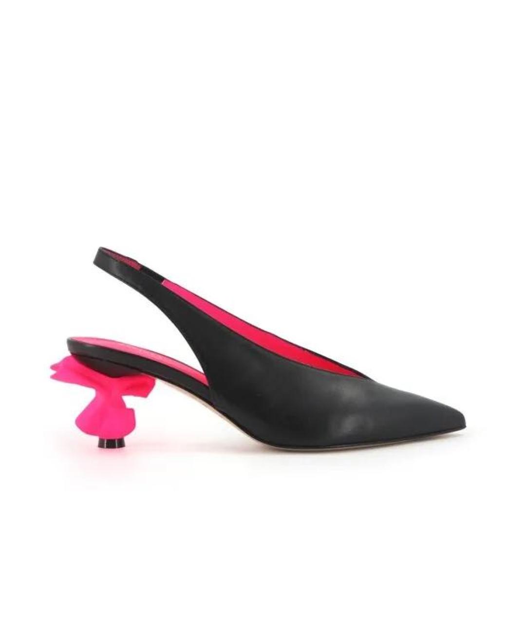 LE SILLA Черные кожаные туфли, фото 4