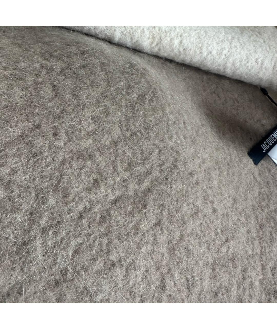 JACQUEMUS Бежевый шарф, фото 2