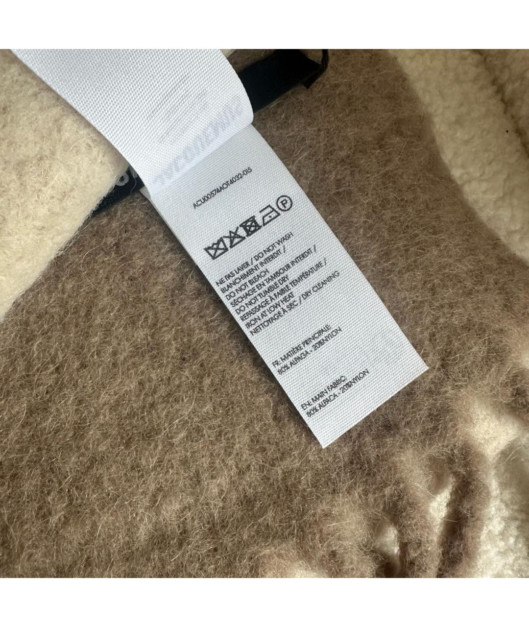 JACQUEMUS Бежевый шарф, фото 5