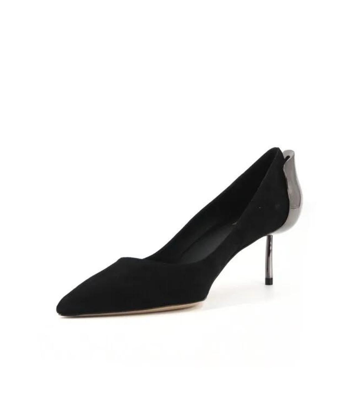 LE SILLA Черные замшевые туфли, фото 2