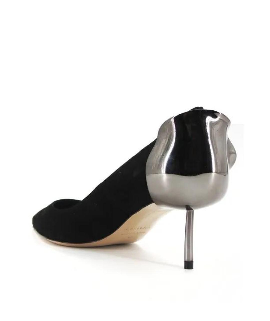 LE SILLA Черные замшевые туфли, фото 3